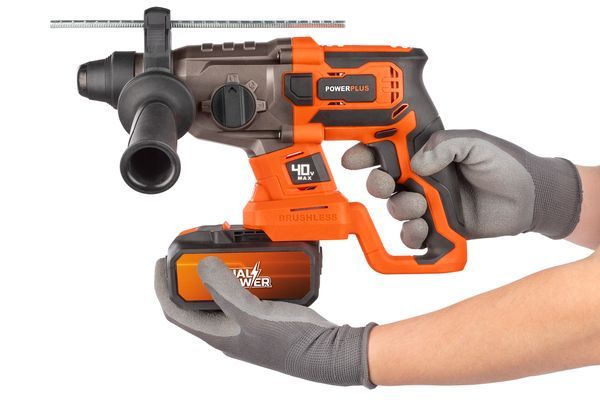 פטישון חציבה וקידוח מקצועי נטען 5100 רטיטות לדקה v40 - KnuPo