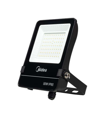פנס הצפה מידאה 50 וואט אור יום/חם צבע שחור/לבן FLF50W - 01 Midea Lighting - KnuPo