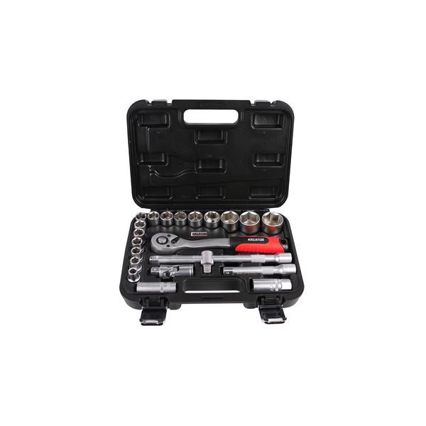 ידית רצ'ט 1/2 22 יחידות 10 - 32 מ"מ כולל מתאמים KRT500118 Varo kreator - KnuPo