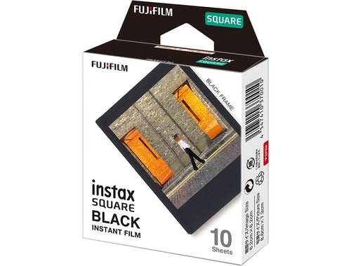 מארז 10 יח סרט אינסטקס SQUARE BLACK FRAME Fujifilm - KnuPo