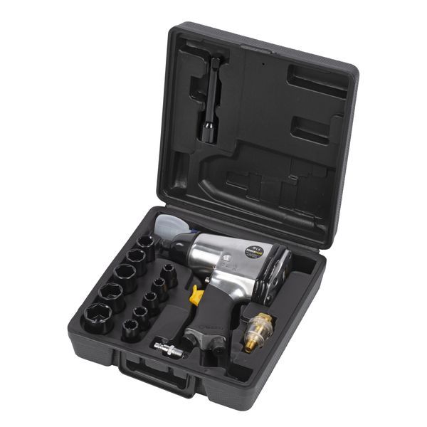 מברגת אוויר אימפקט 10 גדלים שונים POWAIR0010 Power plus 114L/min 310Nm - KnuPo