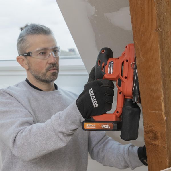 מלטשת גימור 20V (ללא מטען וסוללה) POWDP50300 Power plus - KnuPo