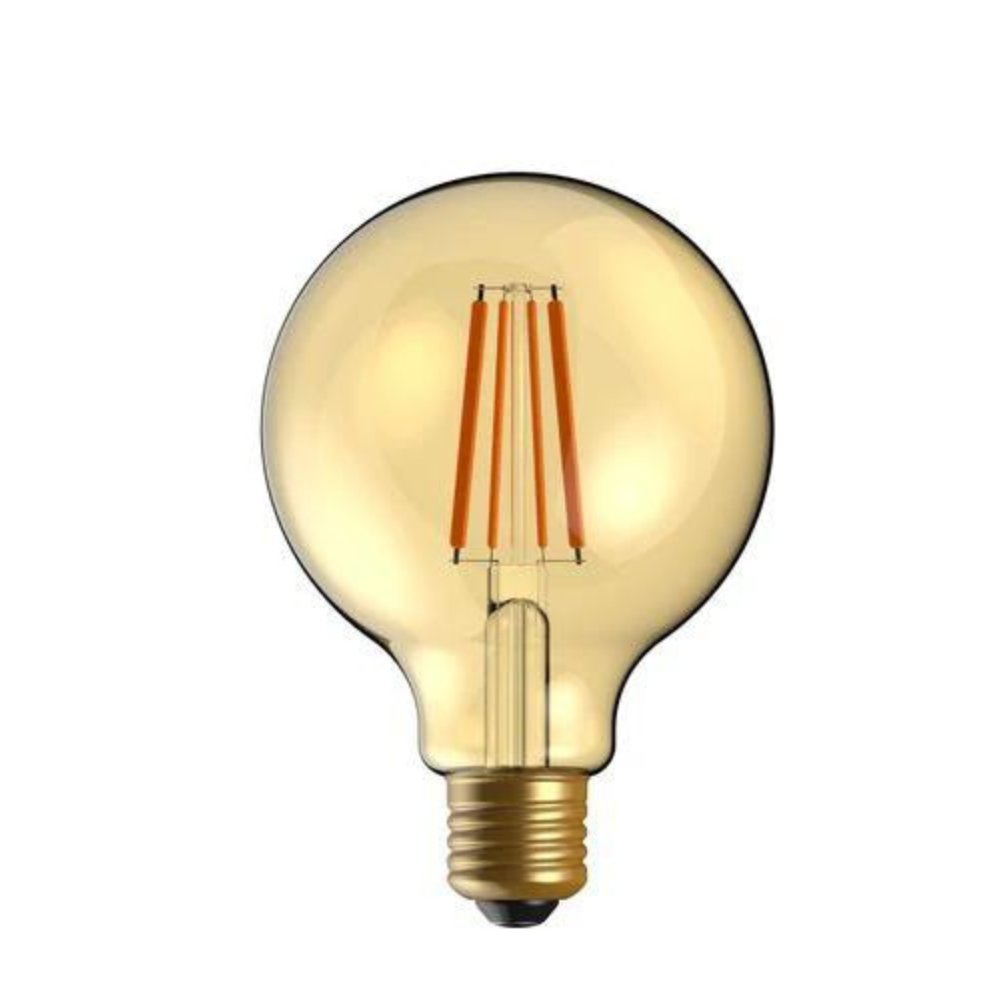 נורת לד פחם 8.5 וואט G95 2700K צבע זהב - KnuPo