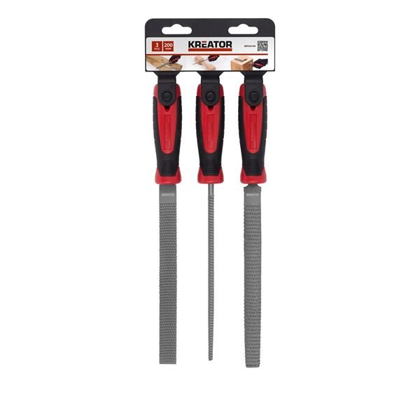 סט פצירות לעץ 3 יחידות 200 מ"מ KRT453104 Varo kreator - KnuPo