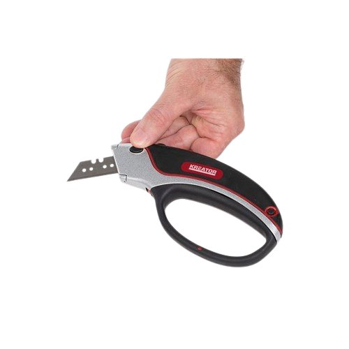 סכין מקצועי לחיתוך משטחים עם מחסנית 4 להבים KRT000307 Varo kreator - KnuPo